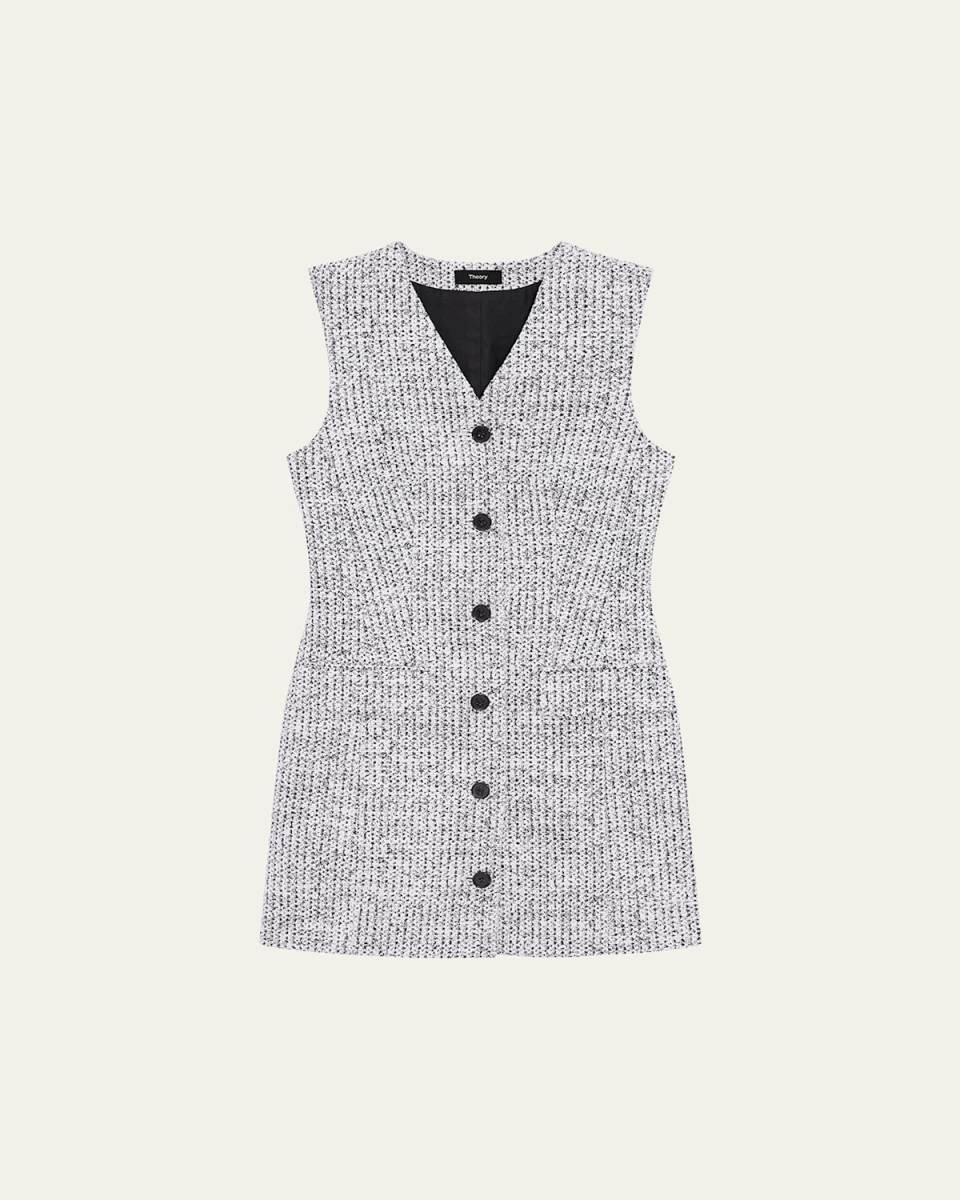 Tweed Sleeveless Blazer Dress